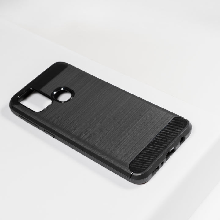 BMAX Carbon soft case hoesje voor Samsung Galaxy M31 - Black/Zwart (1)