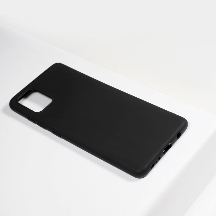 BMAX Essential matte case Samsung Galaxy A51 Hoesje - Black/Zwart (1)
