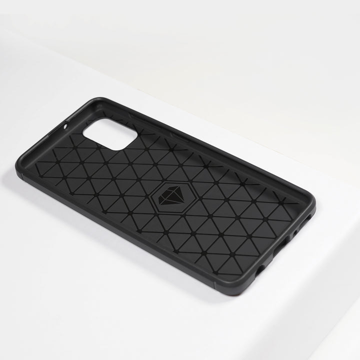 BMAX Carbon soft case hoesje voor Samsung Galaxy A51- Black/Zwart (2)
