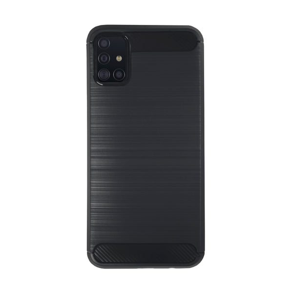 BMAX Carbon soft case hoesje voor Samsung Galaxy A51- Black/Zwart