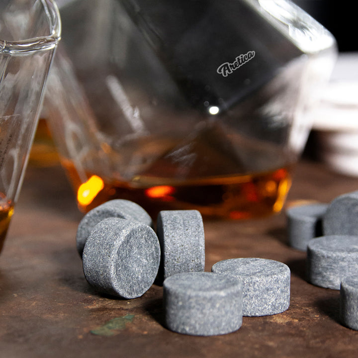 Aretica Whiskey stones rond set van 9 stuks (2)