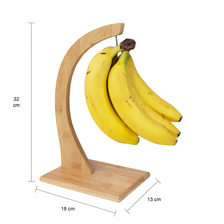 QUVIO Bananenhouder of druivenhouder hout (5)
