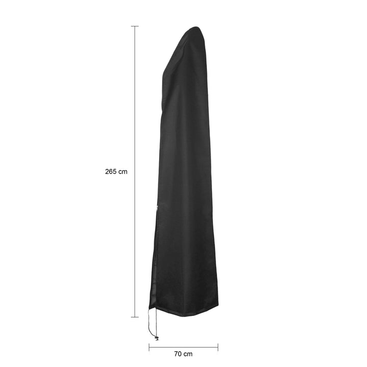QUVIO Beschermhoes Parasol - 265 cm - Waterdicht - Zwart (2)