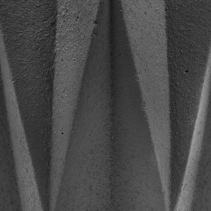QUVIO Bloempot cement 15 x 15 x 14 cm - Donker grijs (2)