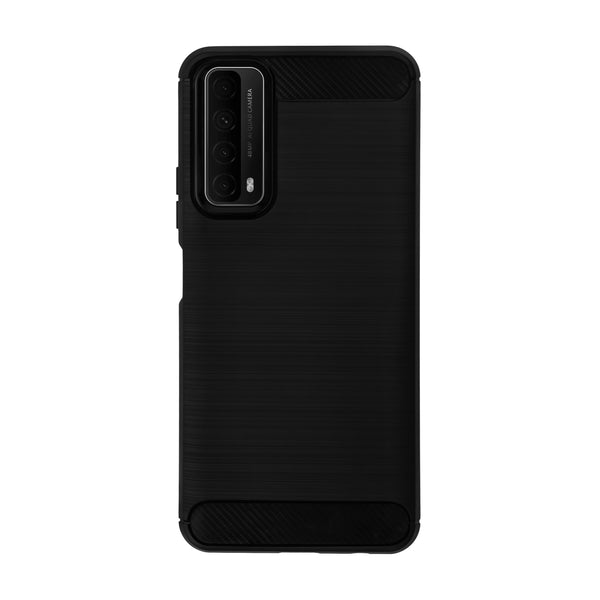 BMAX Carbon soft case hoesje voor Huawei P Smart 2021 - Black/Zwart
