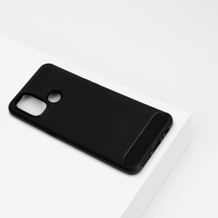 BMAX Carbon soft case hoesje voor OnePlus Nord N100 - Black/Zwart (1)
