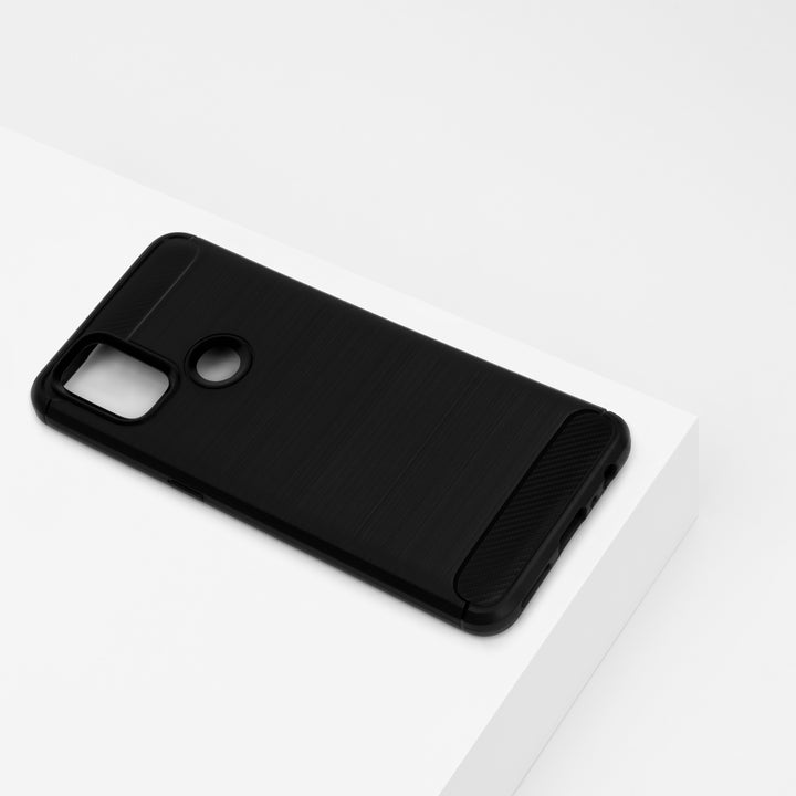 BMAX Carbon soft case hoesje voor OnePlus Nord N10 - Black/Zwart (1)