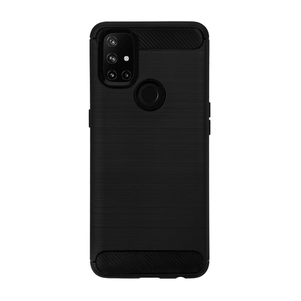 BMAX Carbon soft case hoesje voor OnePlus Nord N10 - Black/Zwart