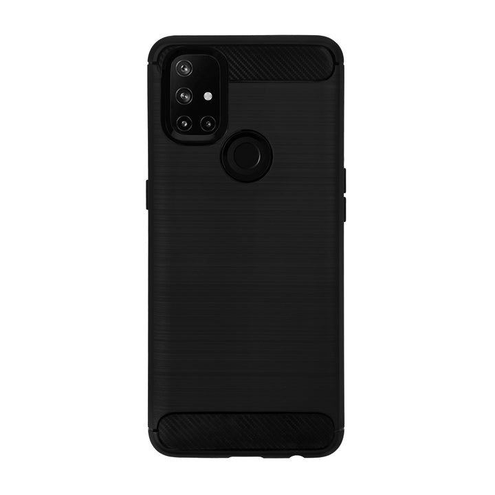 BMAX Carbon soft case hoesje voor OnePlus Nord N10 - Black/Zwart