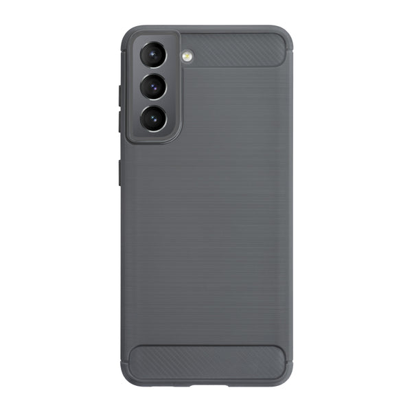 BMAX Carbon soft case hoesje voor Samsung Galaxy S21 - Grey/Grijs
