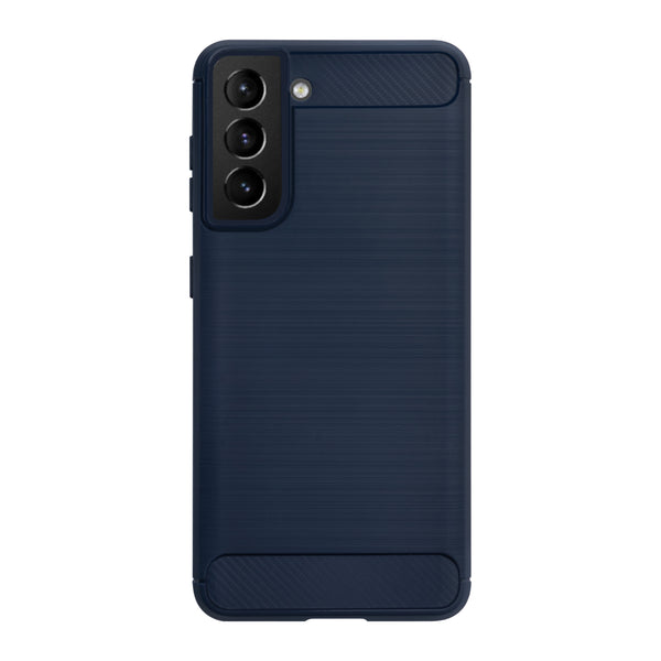 BMAX Carbon soft case hoesje voor Samsung Galaxy S21 Plus - Blue/Blauw