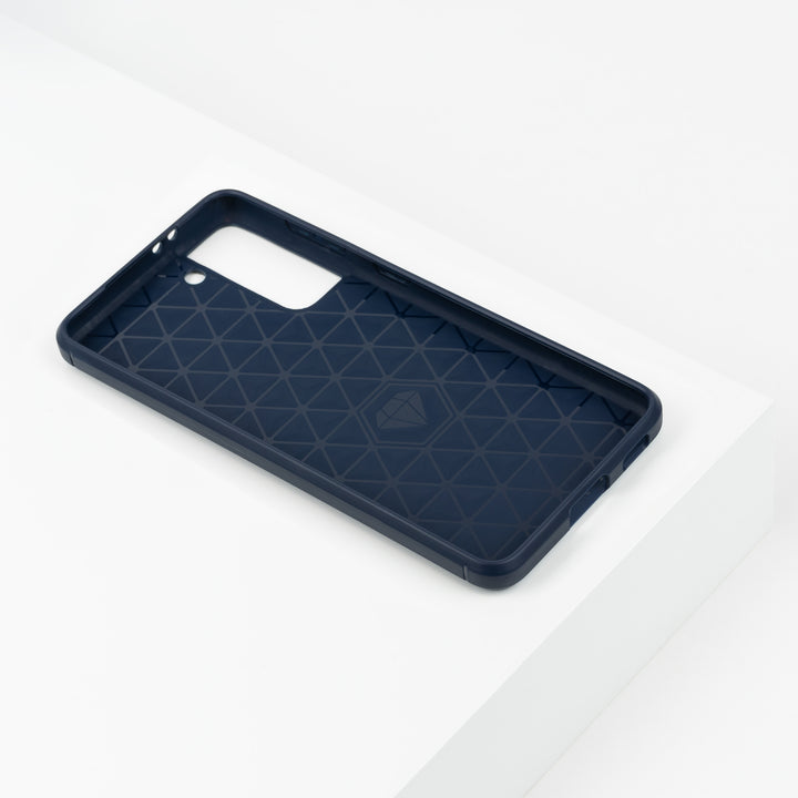 BMAX Carbon soft case hoesje voor Samsung Galaxy S21 Plus - Blue/Blauw (2)