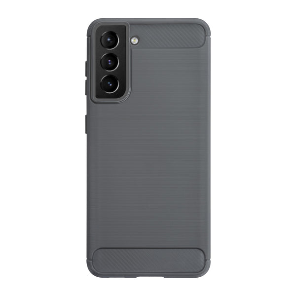 BMAX Carbon soft case hoesje voor Samsung Galaxy S21 Plus - Grijs