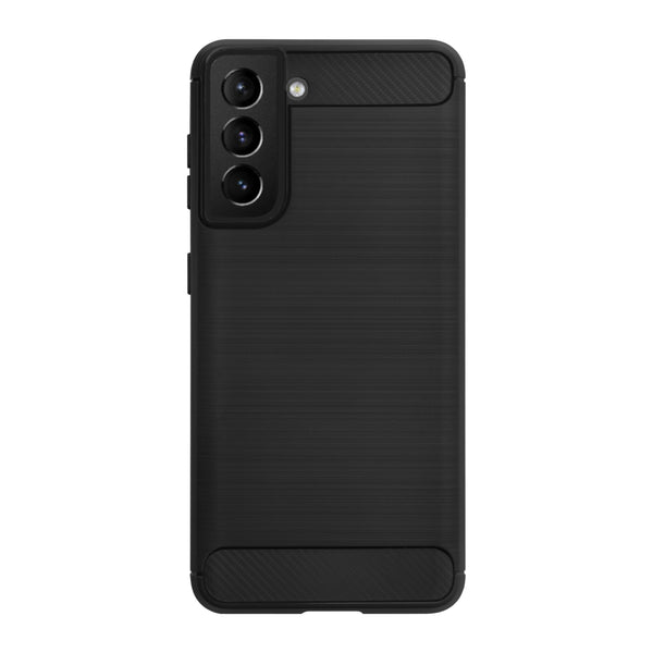 BMAX Carbon soft case hoesje voor Samsung Galaxy S21 Plus - Black/Zwart