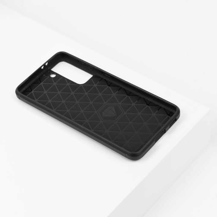 BMAX Carbon soft case hoesje voor Samsung Galaxy S21 Plus - Black/Zwart (2)