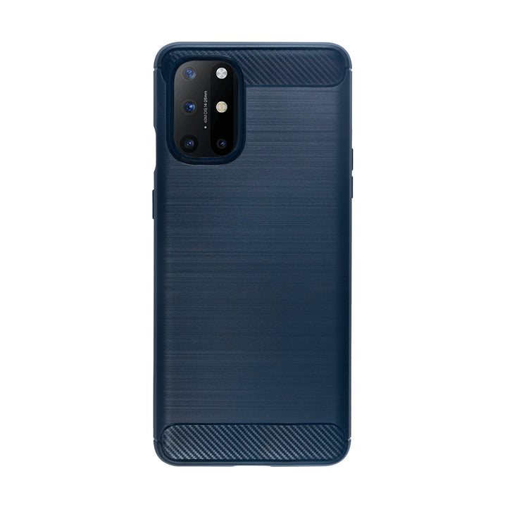 BMAX Carbon soft case hoesje voor OnePlus 8T - Blue/Blauw