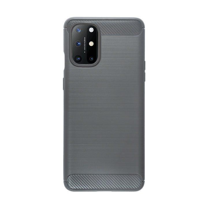 BMAX Carbon soft case hoesje voor OnePlus 8T - Grey/Grijs