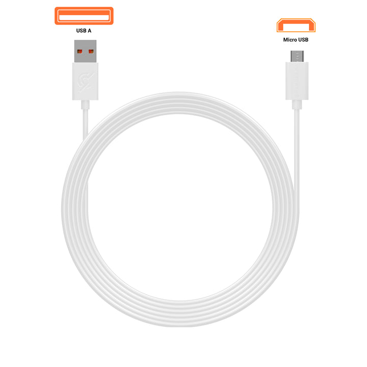 CHARGEROO Kabel USB naar Micro USB - 1.2m - Wit (1)