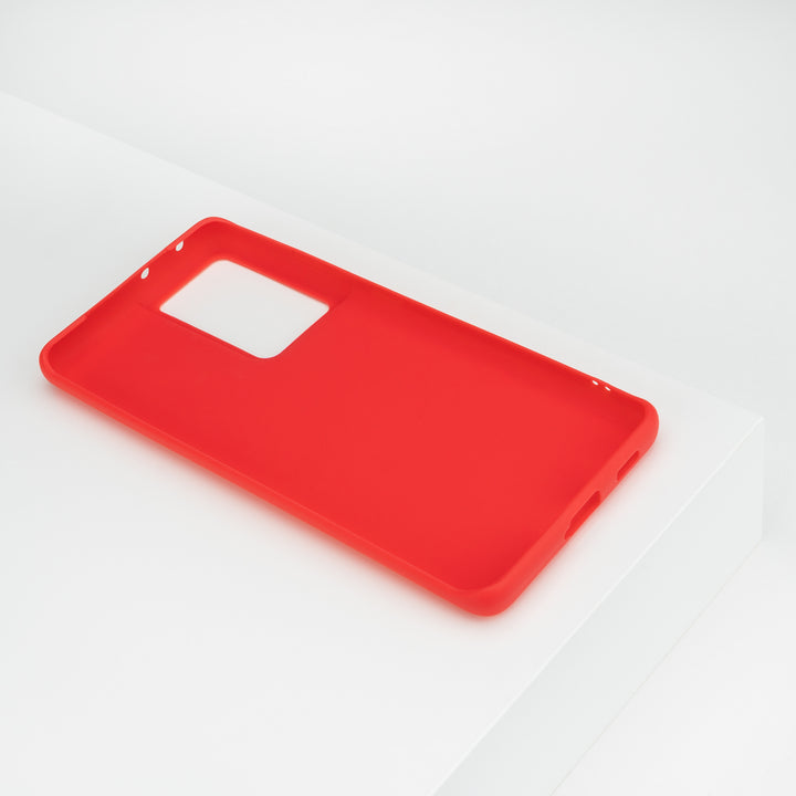 BMAX Essential matte case Samsung Galaxy S21 Ultra Hoesje - Rood (2)