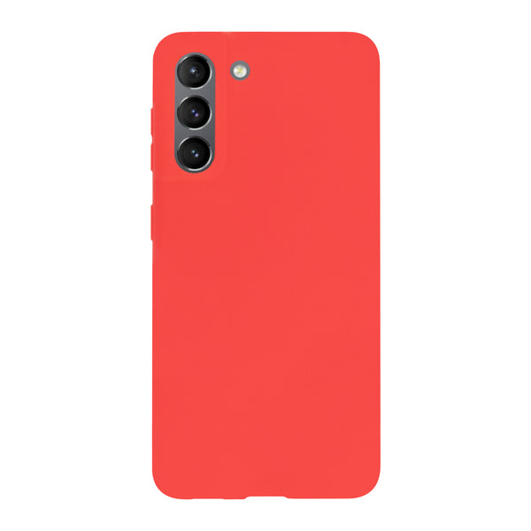 BMAX Essential matte case Samsung Galaxy S21 Hoesje - Rood