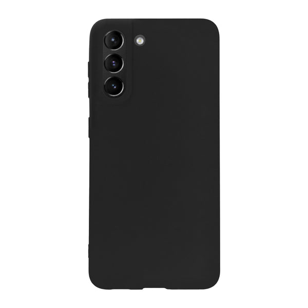 BMAX Essential matte case Samsung Galaxy S21 Plus Hoesje - Black/Zwart