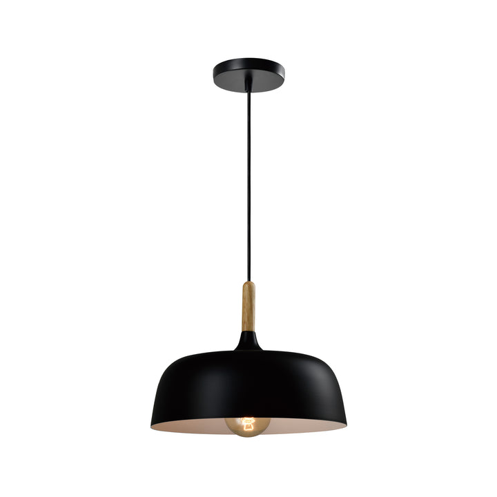 QUVIO Hanglamp rond zwart - QUV5128L-BLACK