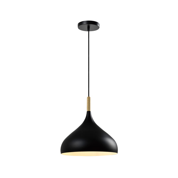 QUVIO Hanglamp rond zwart - QUV5129L-BLACK