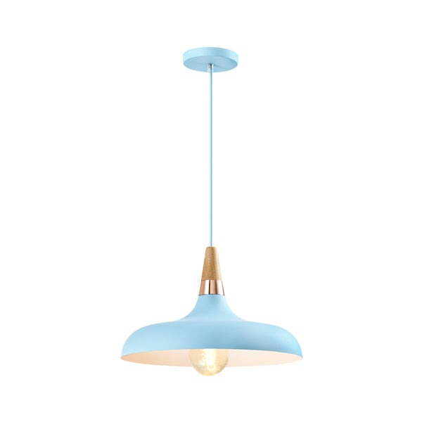 QUVIO Hanglamp rond blauw - QUV5137L-BLUE