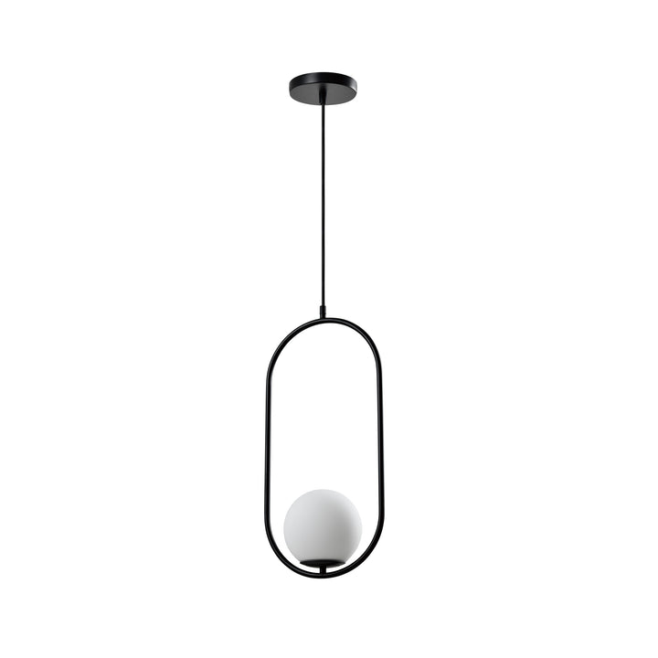 QUVIO Hanglamp glas langwerpig zwart - QUV5123L-BLACK (1)