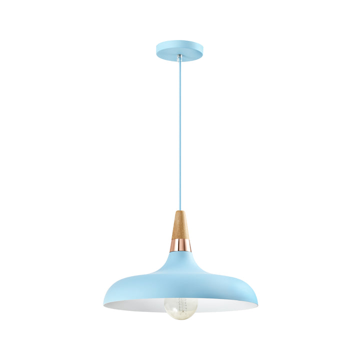 QUVIO Hanglamp rond blauw - QUV5137L-BLUE (1)