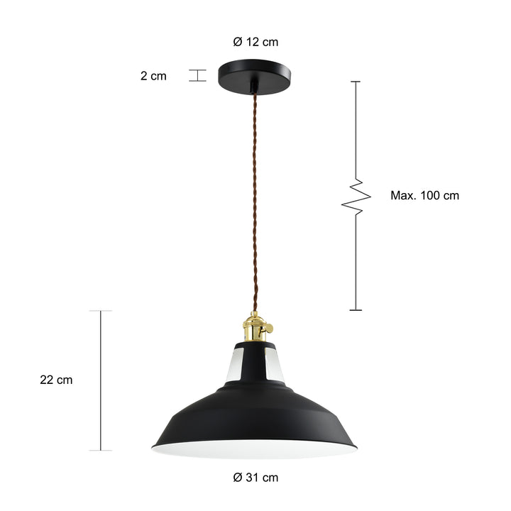 QUVIO Hanglamp zwart - QUV5066L-BLACK (2)