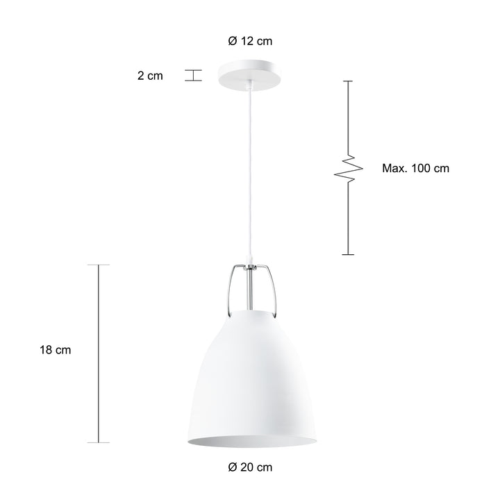 QUVIO Hanglamp langwerpig wit - QUV5147L-WHITE (2)