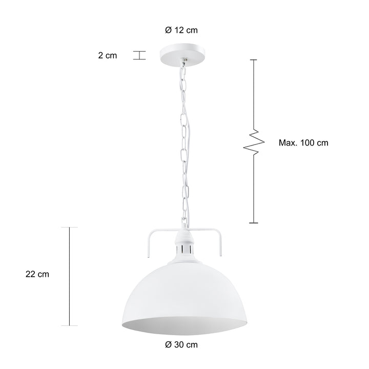 QUVIO Hanglamp rond - QUV5178L-WHITE (2)