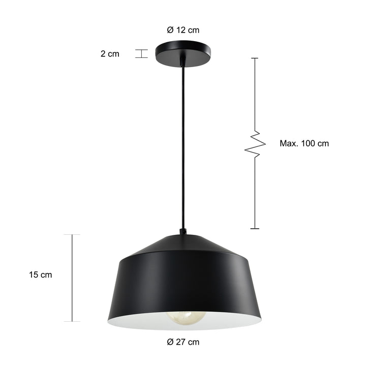 QUVIO Hanglamp zwart - QUV5163L-BLACK (2)