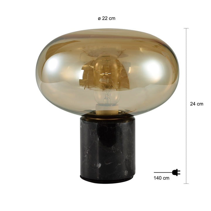 QUVIO Tafellamp met ovaal glas - QUV5033L (2)