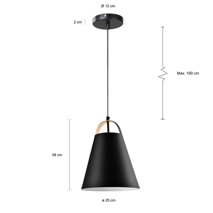 QUVIO Hanglamp langwerpig zwart - QUV5072L-BLACK (2)