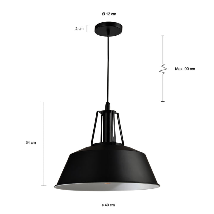 QUVIO Hanglamp zwart - QUV5079L-BLACK (2)