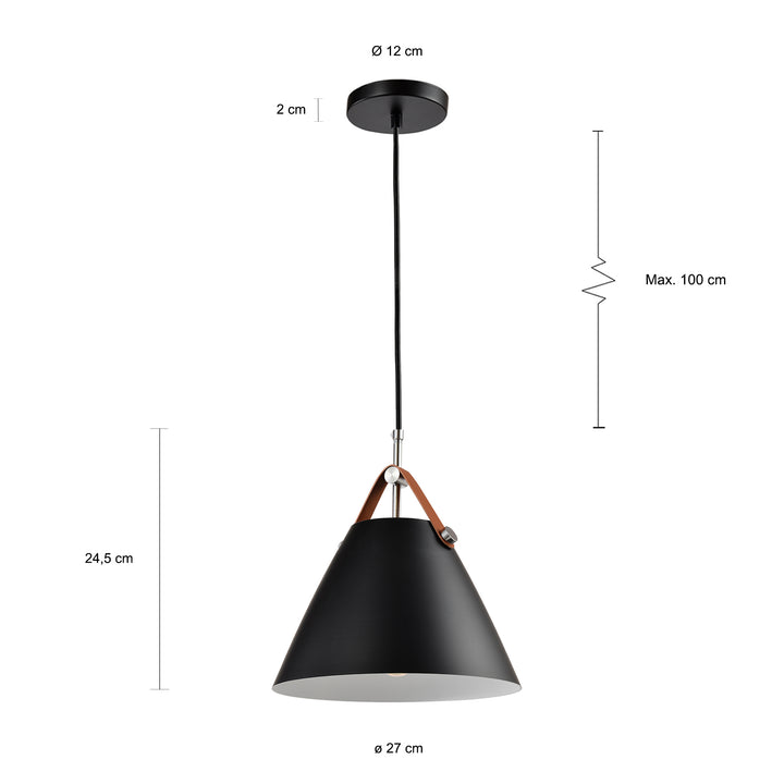 QUVIO Hanglamp rond - QUV5111L-BLACK (2)