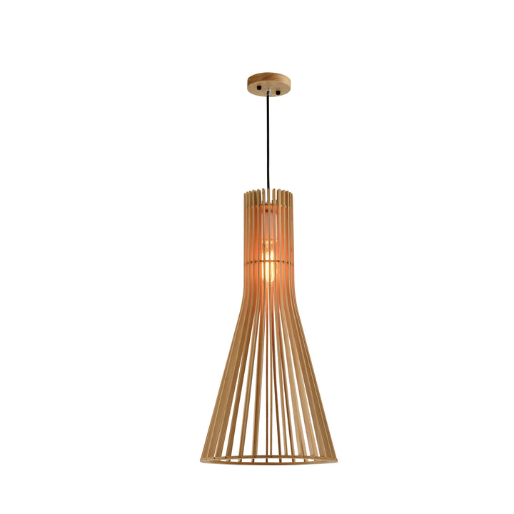 QUVIO Hanglamp kegelvorm - QUV5044L-WOOD