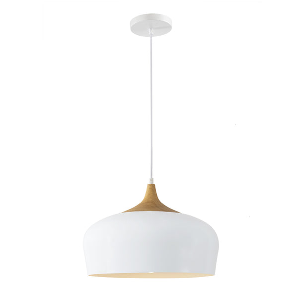 QUVIO Hanglamp rond wit - QUV5064L-WHITE