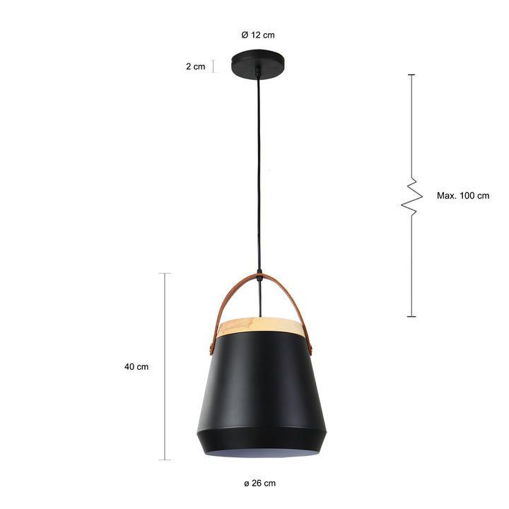 QUVIO Hanglamp zwart - QUV5063L-BLACK (1)