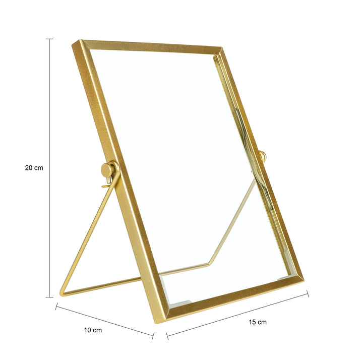 QUVIO Fotolijstje staand - Set van 3 - Goud (2)