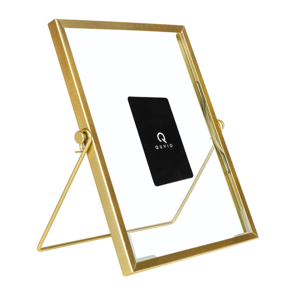 QUVIO Fotolijst staand - 15 x 20 cm - staal - Goud