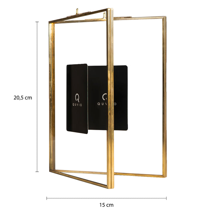 QUVIO Fotolijst staand rechthoek 15 x 20,5 cm (bxh) - Goud (1)