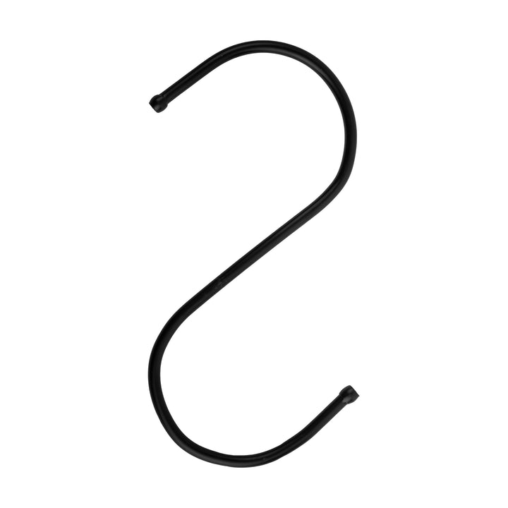 QUVIO Ophanghaken - RVS - zwart - L - 12 cm (h) - 10 stuks (1)