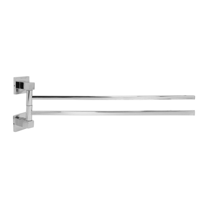 QUVIO Handdoekhouder met 2 armen - 44,5 cm - RVS - Zilver (2)