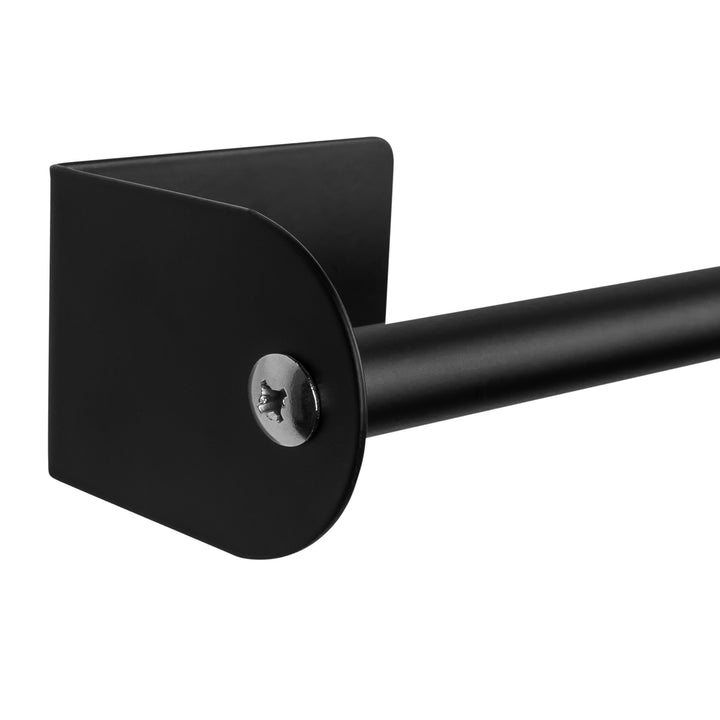 QUVIO Handdoekhouder metaal - Zwart - 35 CM (4)