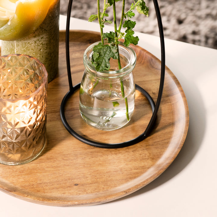 QUVIO Houten dienblad rond - Maat L (4)