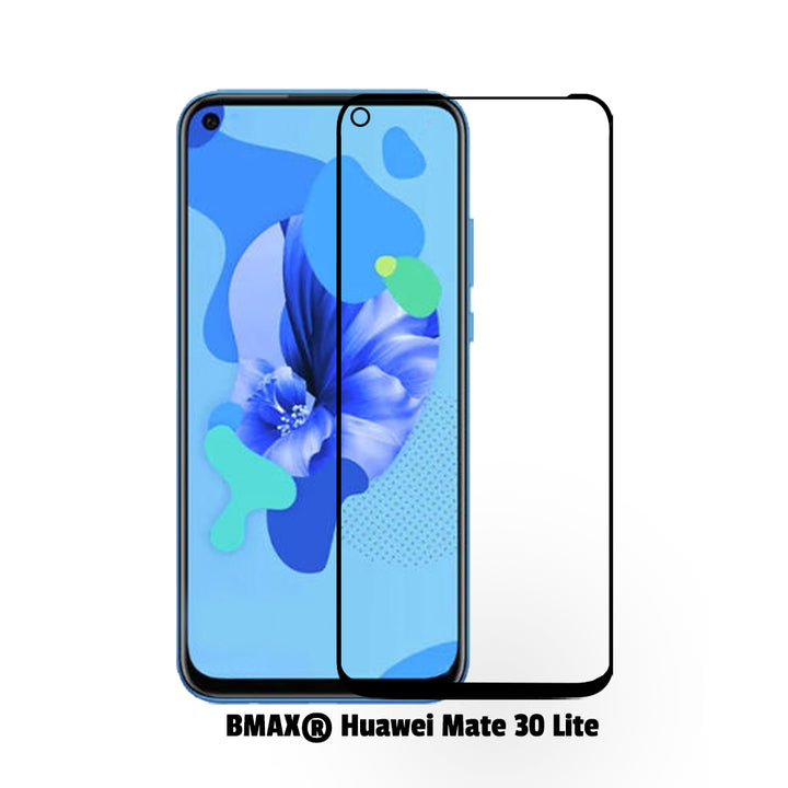 2-pack BMAX Huawei Mate 30 Lite Screenprotector - Gehard glas - Full Cover (1)