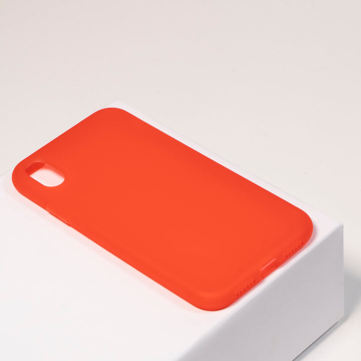 BMAX Liquid latex soft case hoesje voor iPhone Xr - Red/Rood (1)